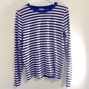 COS stripe long sleeve top in small